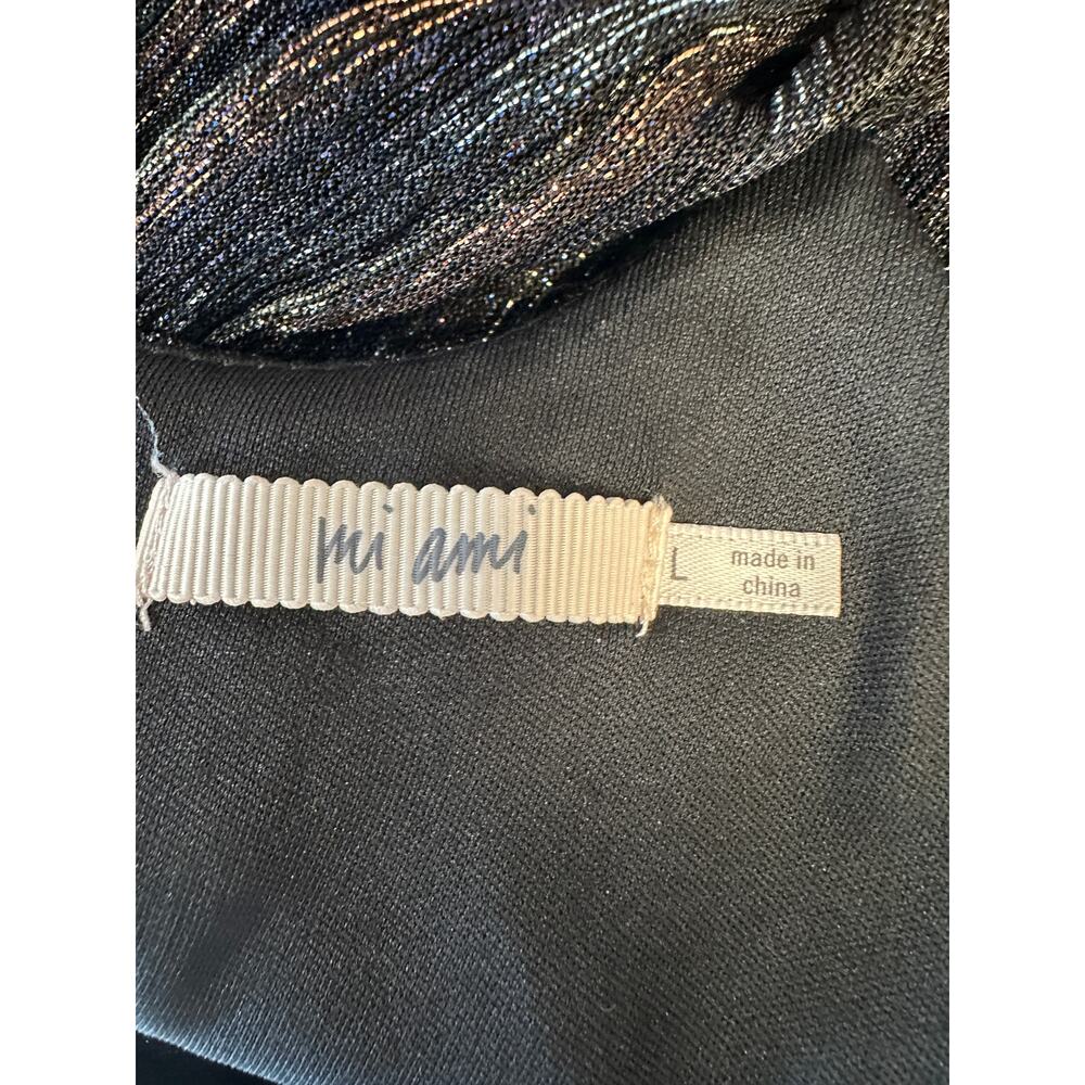 Mi Ami Metallic Shimmer Mini Dress L 2010s‎ Party Clubcore Rainbow - Picture 10 of 12